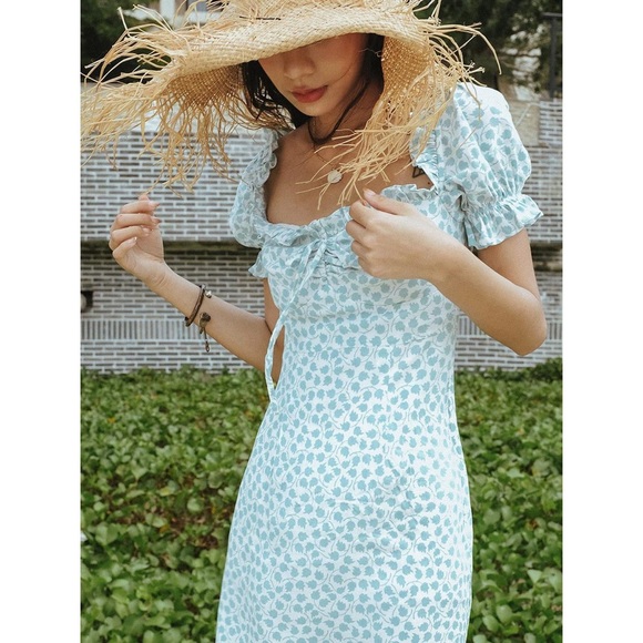 W Concept Shirred Front Tie Mini Dress - Picture 5 of 7